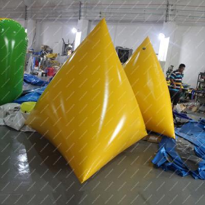 China For adversting customized inflatable water equipment water floating inflatable pyramid buoy swim buoys for sale