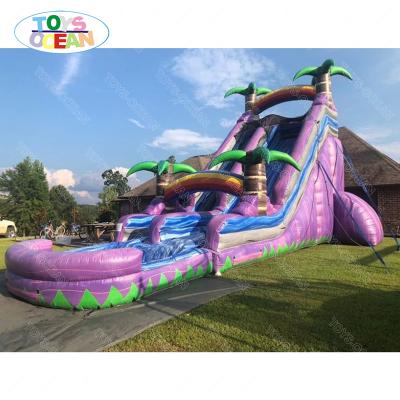 China New PVC Jumping Water Slides Inflatable Combo Pool Adult Size Large Inflatable Water Slide PVC Slide for sale