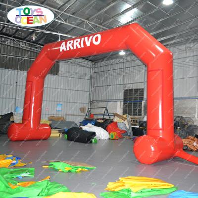 China Custom Commercial Outdoor Finish Oxford Start Inflatable Race Arch for sale