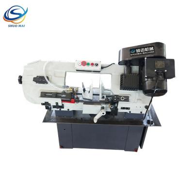 중국 Small mini type multifunction metal steel pipe angle cutting band saw machine BS-712N 판매용