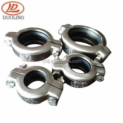 China DN80 3inch Lowest Fluctuating Stainless Steel Coupling Price Coupling Different Material Pipe Fitting for sale