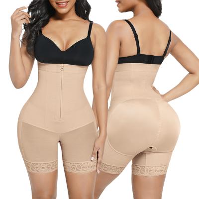 China Wholesale New Arrivals Antibacterial Antibacterial Adjust Hooks And Zipper Women Full Body Shapewear High Waist for sale