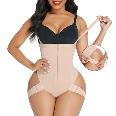 China New Design Antibacterial Antibacterial Adjust Zipper Tummy Trimmer Control Hip Enhancer Shapewear Hooks And Panties for sale