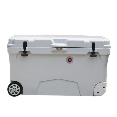 China YETl Extra Large Waterproof Ice Chest Box 110QT Capacity Wheeled Coolers For Fishing Camping Traveling for sale