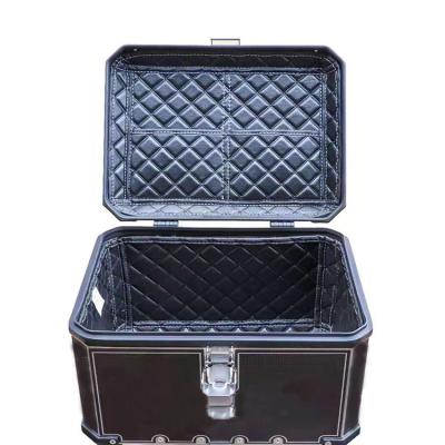 China Size Customization Aluminum Alloy Tail Box Case Motorcycle 65l Waterproof Top Box For Motorcycle for sale