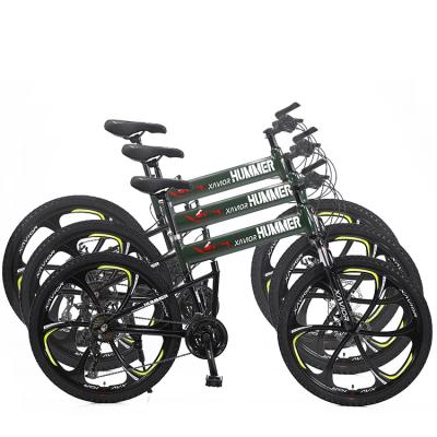 China Tour Road Bikes 21 Speed ​​Aluminum Alloy Folding Mountain Bike Wholesale Cheap Fat Tire 26 Inch Folding Bicycles for sale