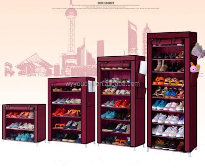 China Hot Selling Various Features Metal Wardrobe Steel Tube Shoe Storage Cabinet Wardrobe for sale