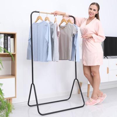 China New classic/postmodern CLOTHES RACK indoor simple clothes-folding bedroom MODERN household SPIRIT hangers storage balcony drying clothes racks for sale