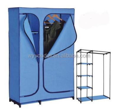 China China Foldable Wholesales Customized Foldable Nonwoven Fabric Steel Tube Clothes Cabinet Wardrobes For Clothes for sale