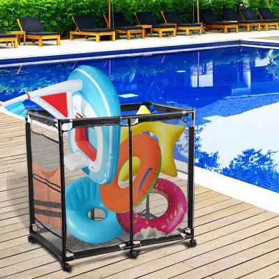 China Large capacity outdoor frame pool appliances storge bins strong pool room shower garden pool storage helper QT-004 for sale