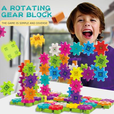 China Building Toy STEM Education Toy Gears Building Set Deluxe Kids Gear Building Block Toys for sale