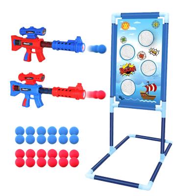 China Wholesale Kids Shooting Game Toy YINGNISI Shooting Game Kids Holding Target EVA Foam Ball Popper Air Gun Shooting Toy for sale