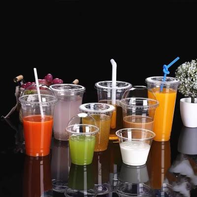 China Single Wall Custom Plastic Disposable Plastic Cups Clear Manufacturers for sale