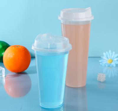 China Single wall plastic juice cup cold cups for sale for sale