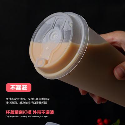 China Single Wall PP Spill Proof Plastic Cups No Spill Lid for sale