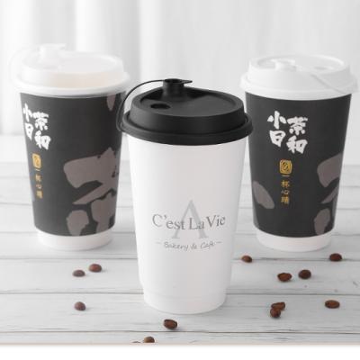 China Wholesale custom logo biodegradable coffee cups and coffee paper cups for sale