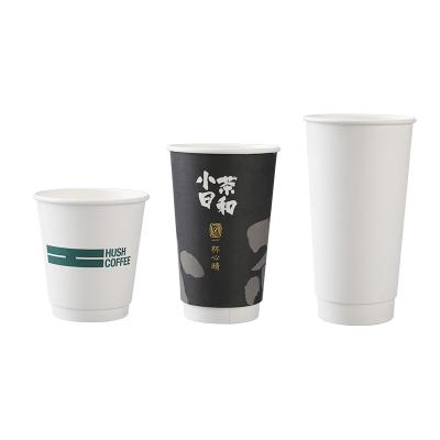 China Biodegradable Custom Logo Mugs Wholesale Plastic Brown Kraft Cup And Paper Cups for sale