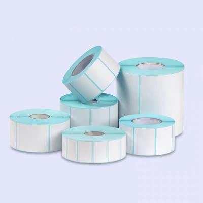 China Waterproof Customized Direct Thermal Label Roll And Thermal Transfer Label Sticker Paper For Printer Printing for sale