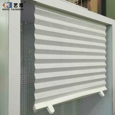 China Eco-friendly Yilian Shutter Paper Blind Fabric Pleated Window Shade Customized Cordless Pleated Paper Blinds for sale