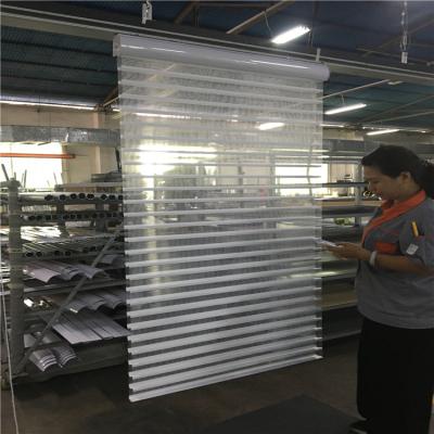 China The Traditional Custom Silhouettes Gorgeous White Shangrila Blinds For Window for sale