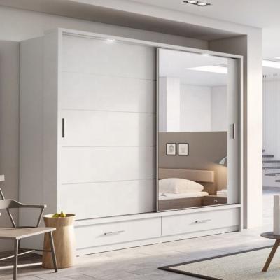 China Good quality customized discount price locker home furniture cabinet mirror wardrobe for sale