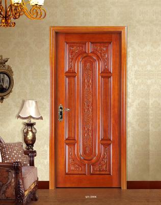 China Swing Bedroom Door Design Solid Teak Wood Door for sale