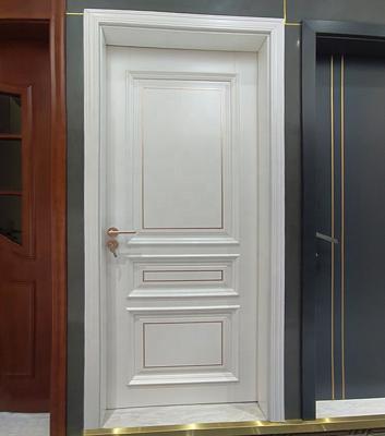 China Modern Customized America Style Interior Design Painted Door Mahogany Solid Wood Price for sale