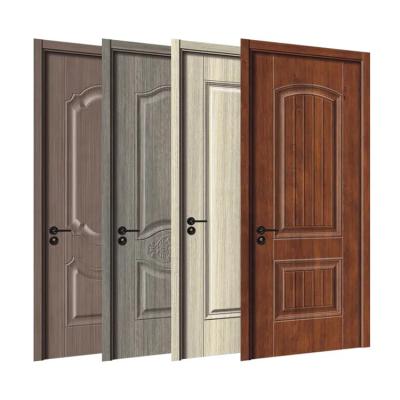 China Modern Bedroom Interior Wood Plywood Skin Door Frame Simple Design Grades Luxury Hardwood Wooden Doors for sale