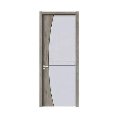 China 2020 Latest Sound Insulation Home Bedroom Wooden Plywood Door Model Design for sale