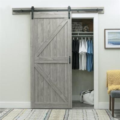 China Gray Color modern barn door madern sliding doors for modern home for sale