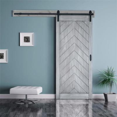 China Traditional Sliding Barn Door Use For Living Room With Hardware Bottoms for sale