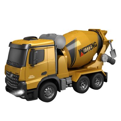 China Follow Me Car 2.4GHz Remote Control Concrete Mixer RC Mixer Trucks Toys With Light for sale