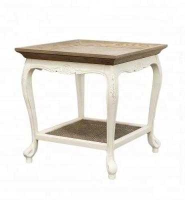 China French reclaimed wood coffee table /small French side table with tray top for sale