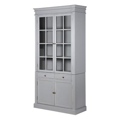 China French provincial library antique bookcase of wooden furniture for sale