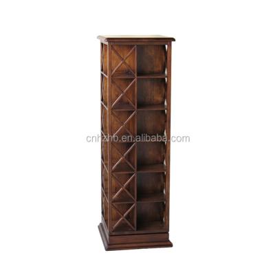 China Hotsale high quality hot sale wooden cd dvd rotating rack for sale