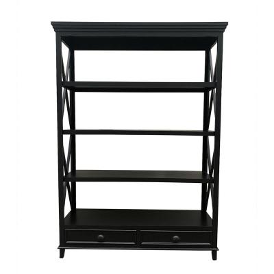 China Eco-Friendly Modern Wooden Simple Design 2-5 Tier Shelf Home Office, Living Room for sale