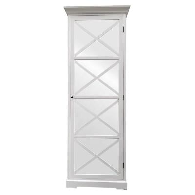 China (Size) White Adjustable French Provincial Large Solid Wood Bookcase for sale