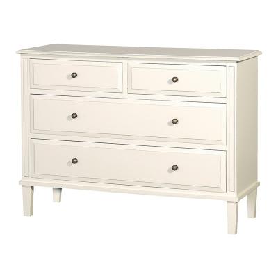 China Eco - Friendly Luxury Antique White Drawer Bedroom Furniture Chest White for sale