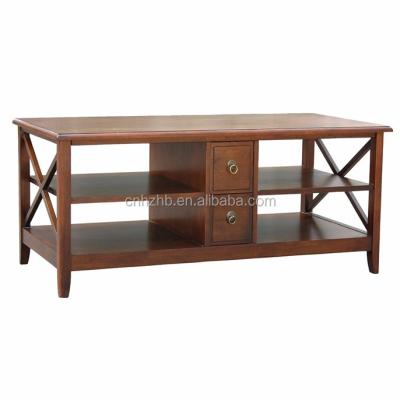 China Hot Selling Solid Wood Wooden Living Room Furniture 32 Inch LCD TV Stand 2107 for sale