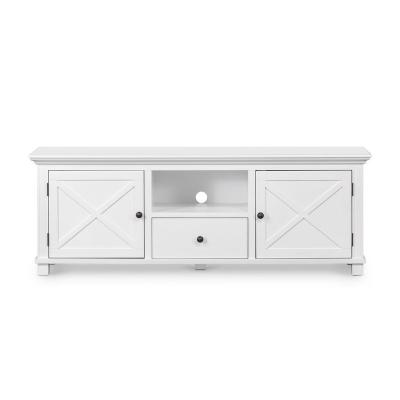 China (Height) Living Room Adjustable Wooden Newport TV Entertainment Unit in White for sale