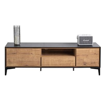 China New Design Hotel Wooden Adjustable Home Cabinet Steel Frame TV (Height) TV Stands for sale