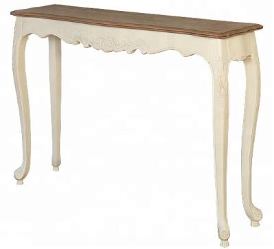 China Luxury French Country Hallway Console Table, Driftwood/White for sale