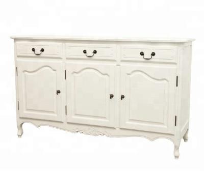 China Beautiful Finish French Shabby Chic Style Dining Room Sideboard White Sideboard for sale