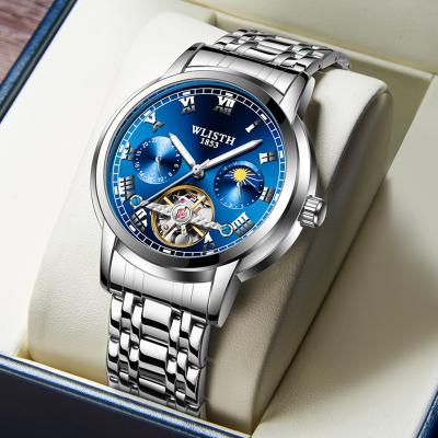 China Fashion Waterproof High Quality Reloj Mechanical Watches Hollow Tourbillon Automatic Waterproof Chain Watch For Men for sale