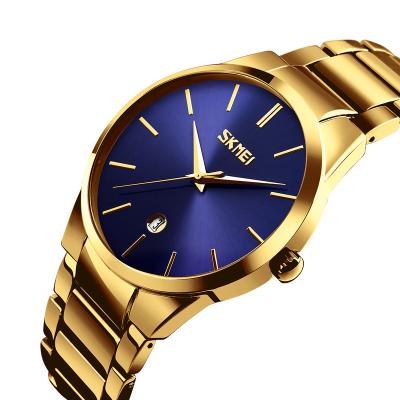 China Automatic Date Skmei Men Dip Japan Quartz Movement Watches Japan Gold Handwatch For Men for sale