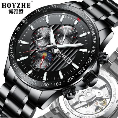 China Boyzhe WL007 Relojes De Hombre Super Luminous Automatic Mechanical Men's Watch Waterproof Running Movement Available for sale