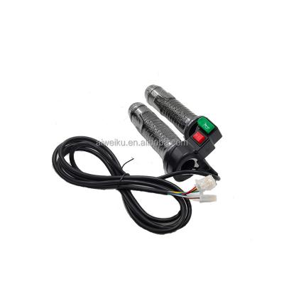 China Electric Vehicle Accessories 60V Electric Scooters Electric Turn Handle Cover Electric Scooters Throttle with Horn with High and Low Speed for sale