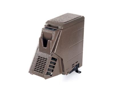 China ABS 7 Liter Original Style Brown Car Fridge With Armrest For Lc79 Lc75 Lc76 Land Cruiser Pick Up SUV for sale