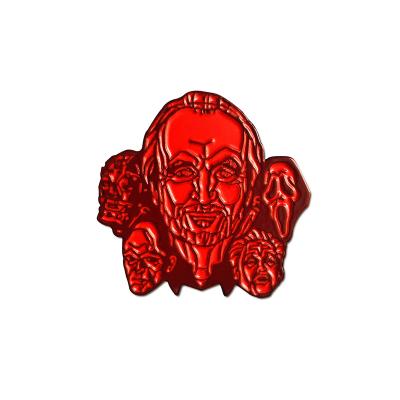 China Custom Dyed Metal Enamel Pin, Raised Red Metal Soft Enamel Lapel Pins for sale