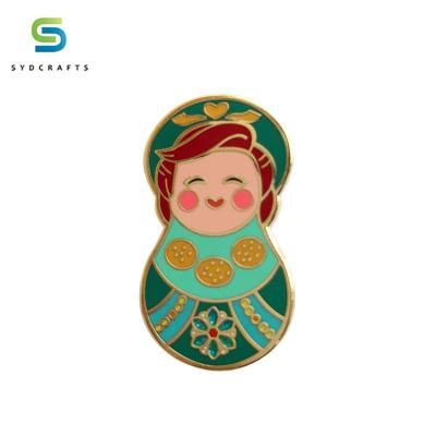 China China Kunshan Factory Price Hard Enamel Lapel Pins Funny Cute Metal Lapel Pin for sale